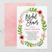 Enchanted Garden Bridal Shower Invitation Kaart (Voorkant / Achterkant)