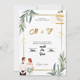 Enchanted Garden bruiloft uitnodiging | grillig