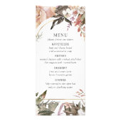 Enchanted Garden Elegant Boho Floral Menu (Voorkant)