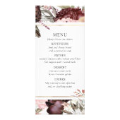 Enchanted Garden Elegant Boho Floral Menu (Voorkant)