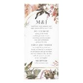 Enchanted Garden Elegant Boho Floral Programme Reclamekaart (Voorkant)