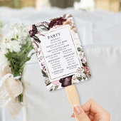 Enchanted Garden Elegant Floral Boho Programme Han Handwaaier