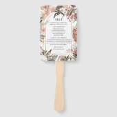 Enchanted Garden Elegant Floral Boho Programme Han Handwaaier (Voorkant)