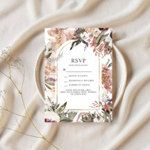 Enchanted Garden Elegant Floral Boho RSVP