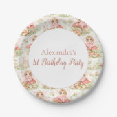 Enchanted Garden Fairy Birthday Papieren Bordje (Voorkant)