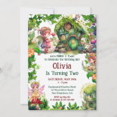 Enchanted Garden Fairy Birthday Woodland Kaart (Voorkant)