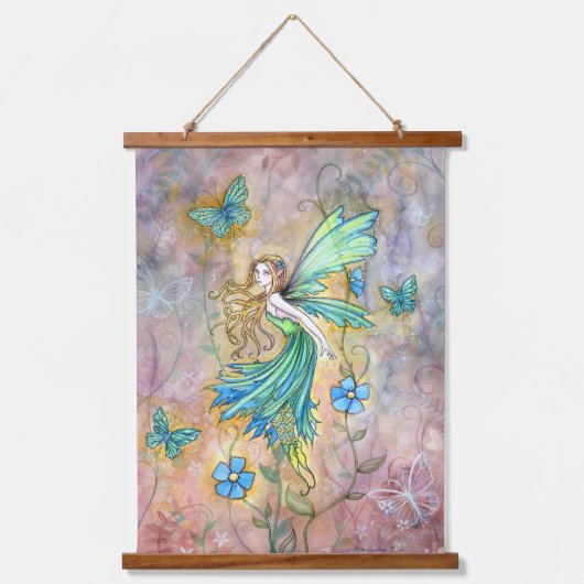 Enchanted Garden Fairy Fantasy Art Molly Harrison Hangend Wandkleed (Voorkant)