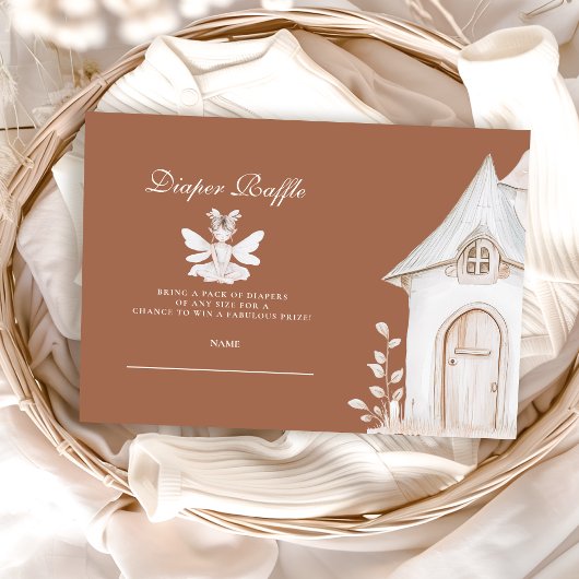 Enchanted Garden Fairy Wildflower Diapper Raffle Informatiekaartje