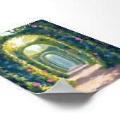 Enchanted Garden | Floral Arch Watercolor Painting Poster (Hoek)