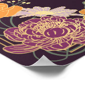 Enchanted Garden Floral Wedding Welkomstbord Poster (Hoek)