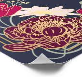 Enchanted Garden Floral Wedding Welkomstbord Poster (Hoek)