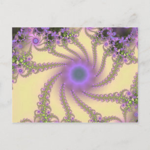 Enchanted Garden Fractal Briefkaart