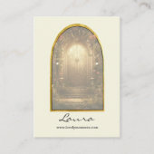 Enchanted Garden Gate oorbel display Visitekaartje (Voorkant)