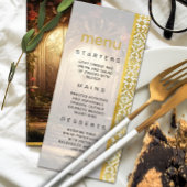 Enchanted Garden Gate Wedding Menu Kaart