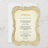 Enchanted Garden Gate Wedding Menu Kaart (Voorkant)