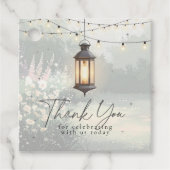 Enchanted Garden Lantern Bedankt Pink ID1163 Bedankjes Labels (Voorkant)