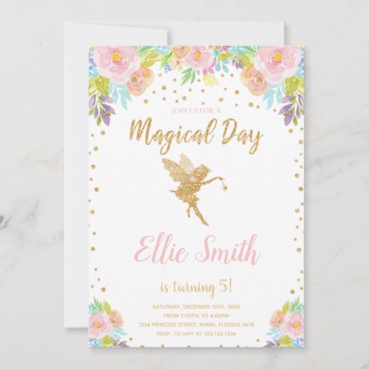 Enchanted Garden Party Kaart (Voorkant)