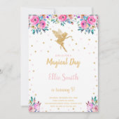 Enchanted Garden Party Kaart voor meisjes (Voorkant)