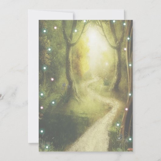 Enchanted Garden Prom Dance Uitnodiging (Achterkant)