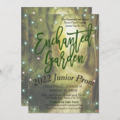 Enchanted Garden Prom Dance Uitnodiging (Voorkant / Achterkant)