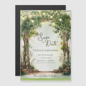 Enchanted Garden String Lights Save the Date (Voorkant / Achterkant)