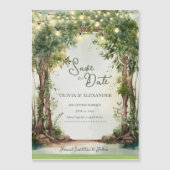 Enchanted Garden String Lights Save the Date (Voorkant)