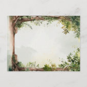 Enchanted Garden String Lights Wedding Thank You Briefkaart (Achterkant)