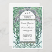 Enchanted Garden Vintage Wedding Invitting Kaart (Voorkant / Achterkant)