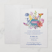 Enchanted Garden Wedding Details Kaart (Voorkant / Achterkant)