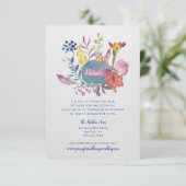 Enchanted Garden Wedding Details Kaart (Staand voorkant)