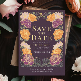 Enchanted Garden Wedding Save the Date Groen Kaart