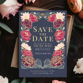 Enchanted Garden Wedding Save the Date Groen Kaart