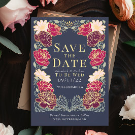 Enchanted Garden Wedding Save the Date Groen Kaart