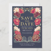 Enchanted Garden Wedding Save the Date Groen Kaart (Voorkant)