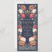 Enchanted Garden Wedding Save the Date Groen Kaart (Voorkant)