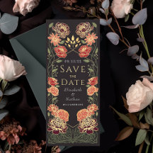 Enchanted Garden Wedding Save the Date Rood