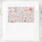 Enchanted Garden Wildflower Butterfly Whimsical Rechthoekige Sticker (Tas)