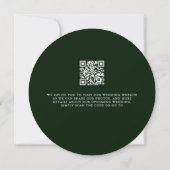 Enchanted Garden Wreath Wedding QR Bewaar de datum Kaart (Achterkant)