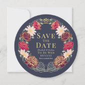 Enchanted Garden Wreath Wedding QR Bewaar de datum Kaart (Voorkant)