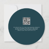Enchanted Garden Wreath Wedding QR Bewaar de datum Kaart (Achterkant)
