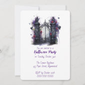 Enchanted Gate Halloween Party Uitnodiging | gotis (Voorkant)