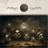 Enchanted Glass Orb Flowers Decoupage Tissuepapier