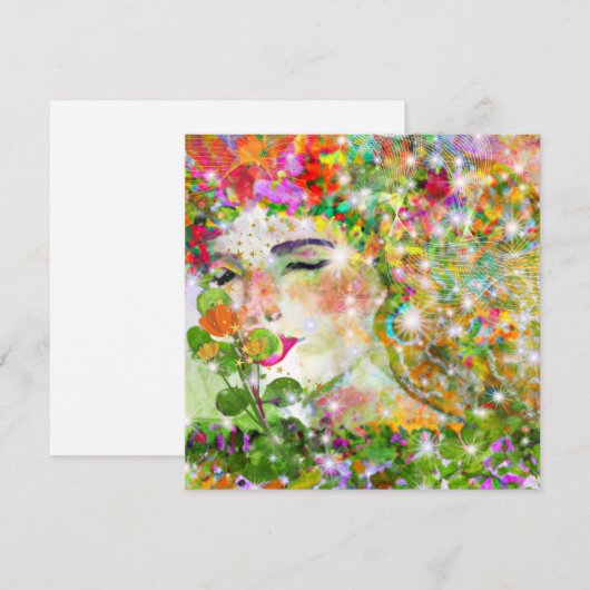 Enchanted Goddess Feestdagenkaart (Voorkant / Achterkant)