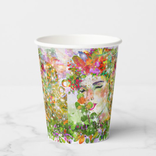 Enchanted Goddess Papieren Bekers (Achterkant)