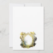 Enchanted Gold Forest Portal bruiloft uitnodiging (Achterkant)