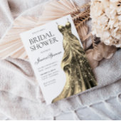 Enchanted Gold Sparkle Dress Vrijgezellenfeest Kaart