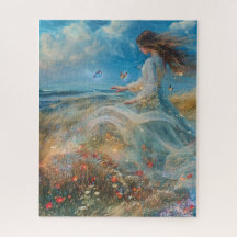Enchanted Grace: Ghostly Woman-puzzel