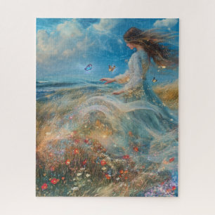 Enchanted Grace: Ghostly Woman-puzzel Legpuzzel