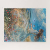 Enchanted Grace: Ghostly Woman-puzzel Legpuzzel (Horizontaal)