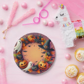 Enchanted Halloween Feest Krans Papieren Bordje (Feest)